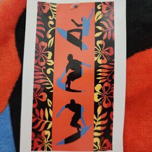 NWT Mainstays Cotton Surf Board Beach Towel. 34" x 64".
